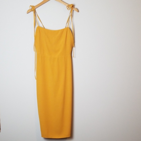 Reformation Jasper Dress in Sunflower Yellow - Picture 3 of 8